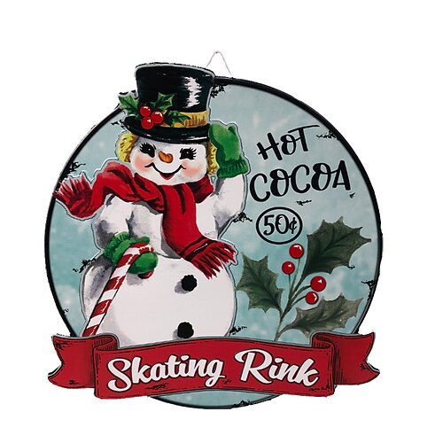 

Arte de pared de metal navideño, decoración de pared de metal, placa, adornos de dormitorio para el hogar, boda, regalos de Navidad para interiores y exteriores