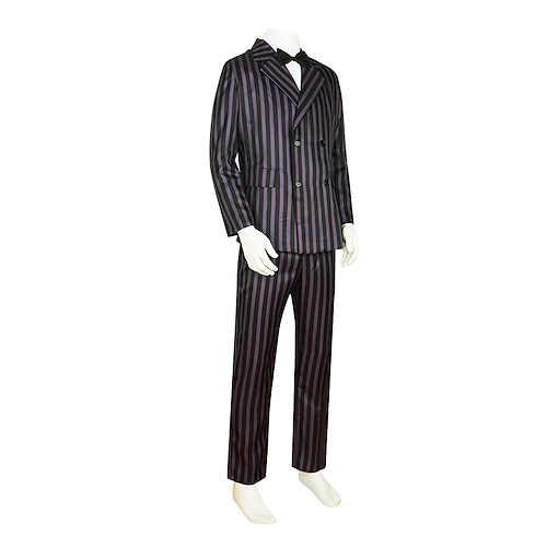  Szerda Addams Addams család Morticia Addams Gomez Addams Öltönyök és blézerek Halloween csoportos párok jelmezei Gótikus Filmsztár jelmez for Páros Férfi Női Felnőttek Gyerekek Mindszentek napja