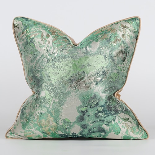 

Housse de coussin en jacquard durable, design vert, haut de luxe et confortable, pour la maison, sans noyau