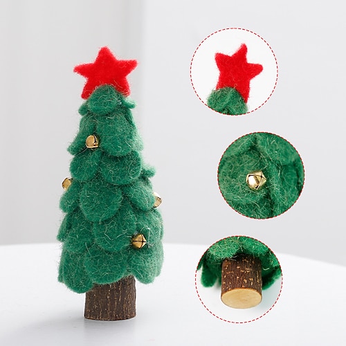 

accesorio decorativo de navidad adorno de fiesta de navidad regalo de escritorio para navidad pequeño árbol de navidad pequeñas decoraciones para árboles de navidad adornos modelo de árbol de navidad