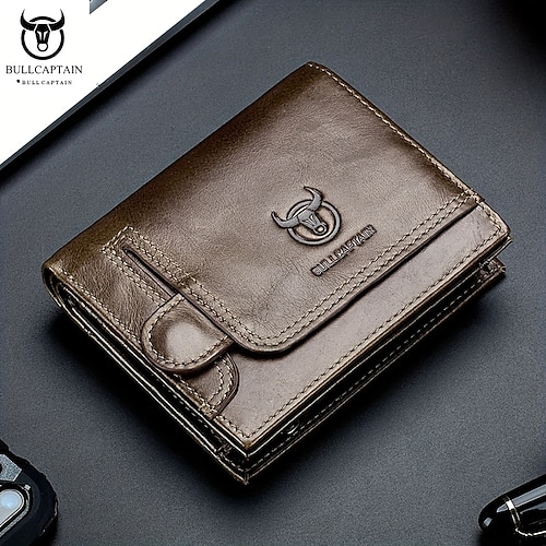 

Leather Large-capacity Men's Wallet Driver's License Retro Leather Wallet Multi-card Position Thickened Chao Brand Credit Card Wallet Fashion Wallet Large-capacity Card Bag