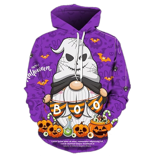 

Víspera de Todos los Santos Calavera Sudadera Estampado Bolsillo delantero Gráfico Sudadera Para Hombre Mujer Unisexo Adulto Impresión 3D 100% Poliéster Fiesta Festivos