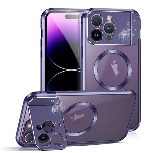 

teléfono Funda Para iPhone 14 Pro Max iPhone 14 iPhone 13 Pro Max iPhone 13 Pro Funda Trasera adsorción magnética Estuche delgado con Soporte Traslúcido Soporte de carga inalámbrica ordenador