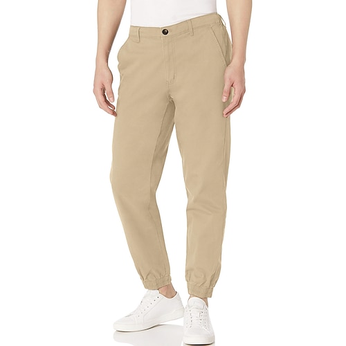 

Homme Pantalon Chino Pantalon chino Poche Plein Confort Respirable Extérieur du quotidien Sortie Mélange de Coton Mode Décontractées Kaki Gris Clair