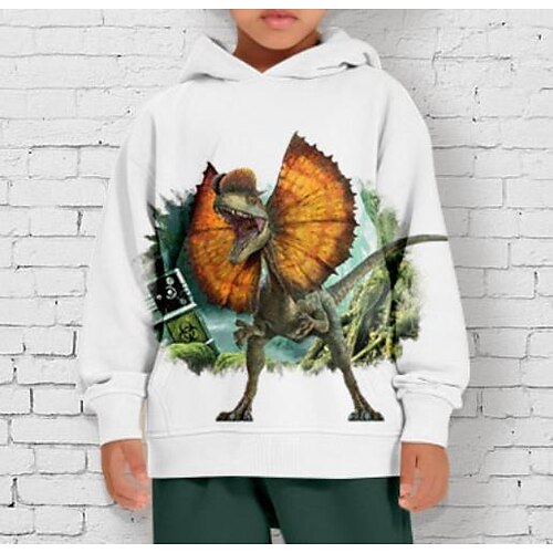 

Jungen 3D Graphic Tier Dinosaurier Kapuzenpulli Hose Hoodie-Set Kleidungsset Langarm 3d Drucken Herbst Winter Aktiv Modisch Cool Polyester kinderkleidung 3-12 Jahre Outdoor Strasse Urlaub Regular