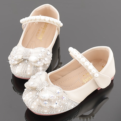 

Mädchen Flache Schuhe Täglich Kleid-Schuhe Prinzessin Schuhe Schulschuhe Leder Tragbar Atmungsaktivität Rutschfest Prinzessin Schuhe Kleine Kinder (4-7 Jahre) Kleinkinder (2–4 J.) Täglich Kostümparty