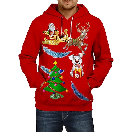 

Cosplay Muñeco de Nieve Papá Noel Traje de cosplay Sudadera Pulóveres Estampado Clásico Estilo callejero Sudadera Para Hombre Mujer Unisexo Adulto Impresión 3D 100% Poliéster Calle Ropa Cotidiana