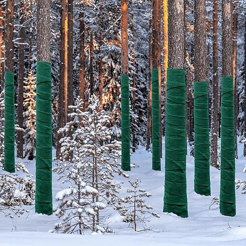 

Enveloppements de protection pour arbres, total 14 mètres, résistant à l'hiver, protection du tronc d'arbre, plantes arbustives, bandage antigel, protection des arbres pour garder au chaud et hydrater, enveloppements d'arbres pour protéger l'écorce