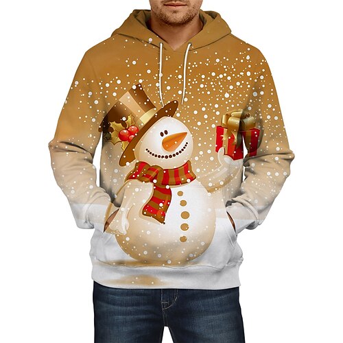 

Cosplay Muñeco de Nieve Papá Noel Traje de cosplay Sudadera Pulóveres Estampado Clásico Estilo callejero Sudadera Para Hombre Mujer Unisexo Adulto Impresión 3D 100% Poliéster Calle Ropa Cotidiana