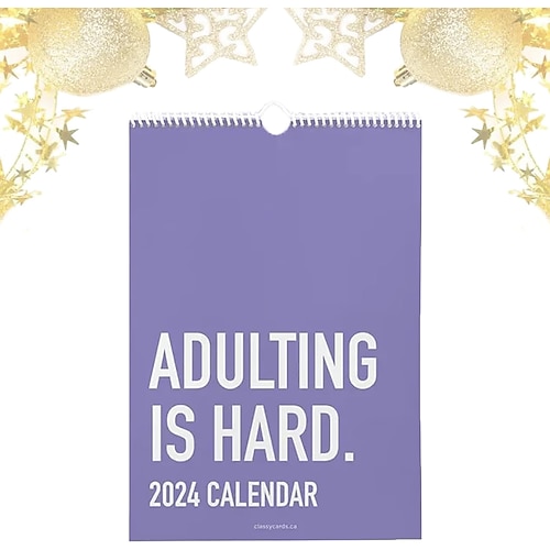 

calendrier 2024 adulte est difficile, calendrier mural mensuel inspirant 2024, le calendrier 2024 pas facile pour les adultes, calendrier de blocs-notes personnalisés à grille quotidienne, planificateurs pour calendrier de bureau