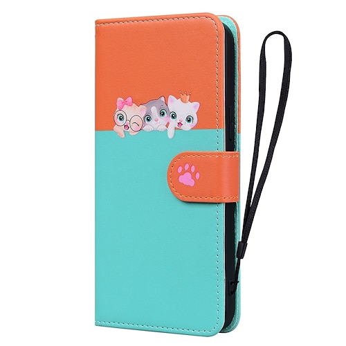 Cat Paw Z Flip 5 Case, Pu Leather Shockproof Case Compatible With