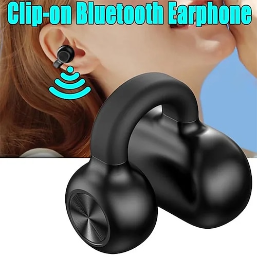 

1pc não na orelha clip-on sportheadphone hifi som bluetoothearphone jogo fone de ouvido sem fio forsmartphone