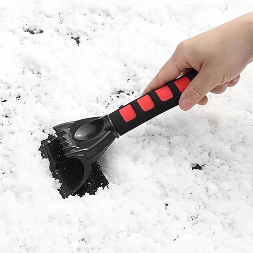 

Raspador de nieve para coche, descongelador de vidrio de ventana multifuncional, raspador de hielo, pala de nieve, cepillo de nieve, herramienta de barrido de nieve de invierno