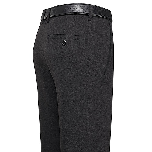 

Herren Anzughosen Winterhose Hose Hosen Anzughose Tasche Glatt Komfort Atmungsaktiv Outdoor Täglich Ausgehen Modisch Brautkleider schlicht Schwarz Königsblau