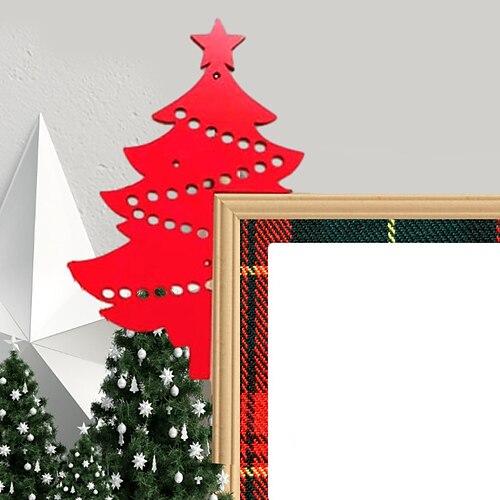 

Décoration de panneau d'angle de porte de Noël, décorations amusantes de cadre de porte de Père Noël, cadre de porte amusant, panneau de porte de Noël pour salon, chambre à coucher, bureau, cadre