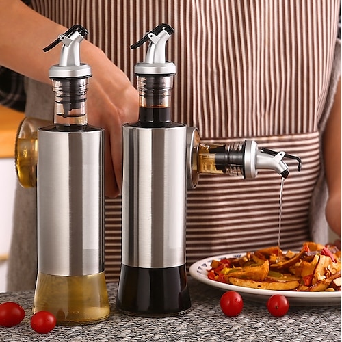 Cooking Seasoning Oil Bottle Sauce Bottle Glass Storage Bottles for Oil and  Vinegar Creative Oil Dispenser For Kitchen Accessory