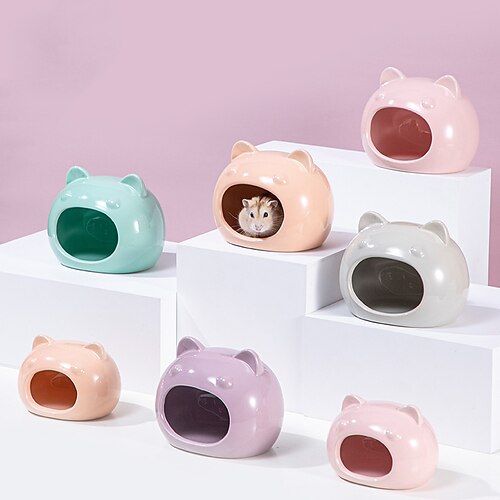 

Hamster Porcelain Nest Small House Summer Cooling Evasion Nest Ceramic Nest Sleeping Nest Golden Wire Bear Heat Relieving Hamster Landscaping Supplies