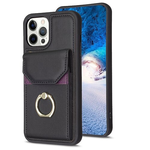 Case For iPhone 15 14 13 12 Pro Max 11 XR X 8 Credit Card Holder TPU Phone  Cover