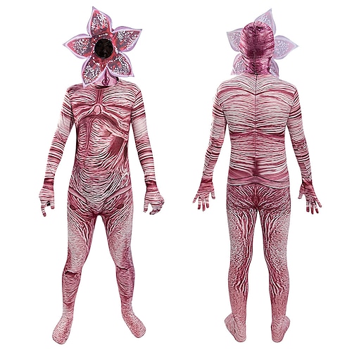 

demogorgon Traje Cosplay Fatos de Corpo Crianças Adulto Homens Fantasias Dia Das Bruxas Espetáculo Festa dia das Bruxas Dia Das Bruxas Carnaval Baile de Máscaras Fantasias fáceis de Halloween