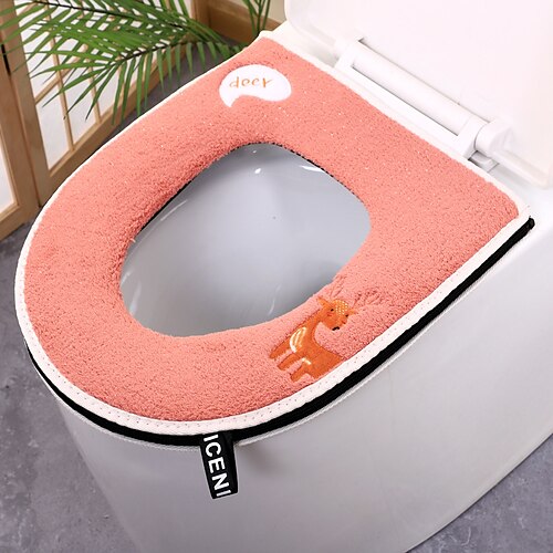 GlowZip Toilet Seat Cartoon Cushion W/ Handle, Waterproof