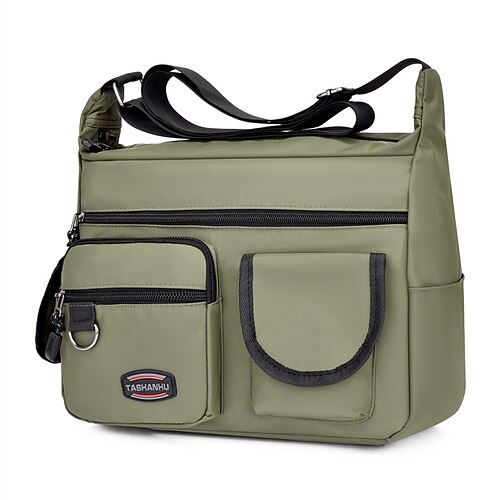 Large Capacity Hobo Shoulder Bag Canvas Messenger Bag 