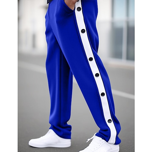 Mens Designer Hip Hop Joggers With Wide Leg And Side Button Closure  Fashionable Streetwear Straight Sweatpants Mens For Basketball And Casual  Wear From Amini01, $48.95 | DHgate.Com