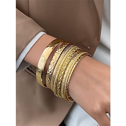 

Women's Bangle Fashion Outdoor Geometry Bracelets Bangles