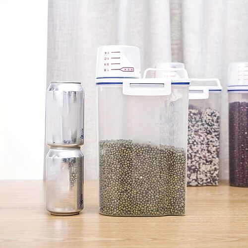 Large Capacity Airtight Rice Dispenser: Keep Your Rice, Cereals, Grains,  Flours & Pet Food Fresh & Secure!