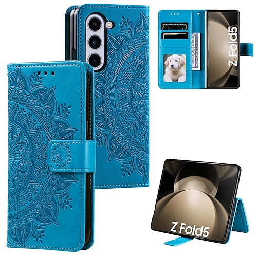 

telefone Capinha Para Samsung Galaxy Z Fold 5 Z Fold 4 Z Fold 3 Capa traseira Capa para Cartão Wallet Com Suporte Magnética Proteção de corpo inteiro Retro TPU Couro PU