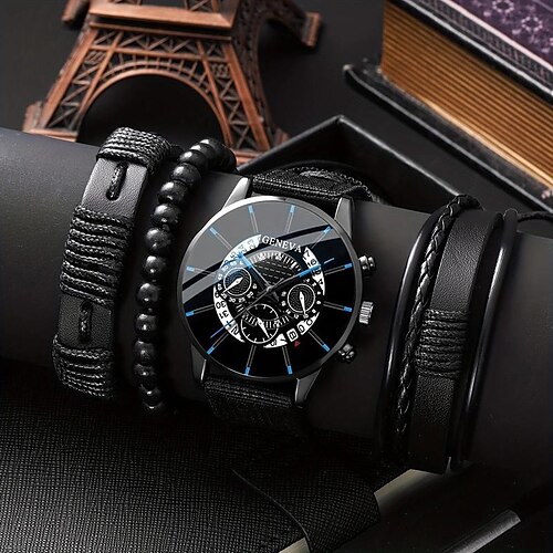 

Hommes Montres à quartz Mode bling Affaires Horaire international Alliage Suivre