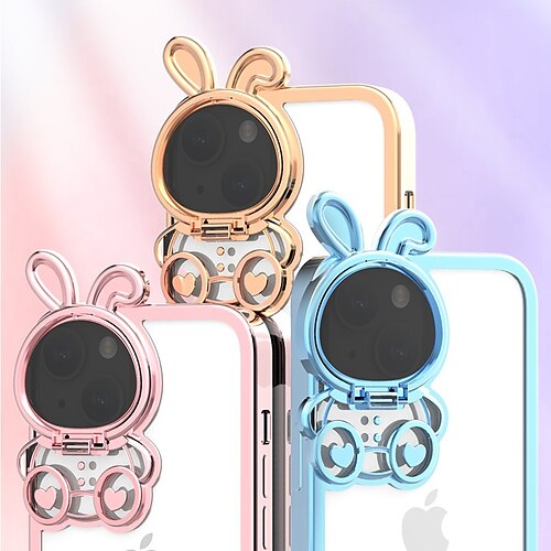

Handy Hülle Handyhüllen Für Apple iPhone 15 Pro Max Plus 14 13 12 11 Rückseite Shutzrahmen Beschichtung Transparent Einfarbig 3D Zeichentrick TPU PC