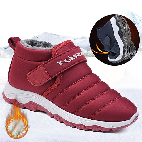 

Damen Stiefel Schneestiefel Winterstiefel Outdoor Täglich Innenfutter aus Fleece Stiefeletten Stiefeletten Winter Flacher Absatz Runde Zehe Plüsch Brautkleider schlicht Komfort Elastisches Gewebe