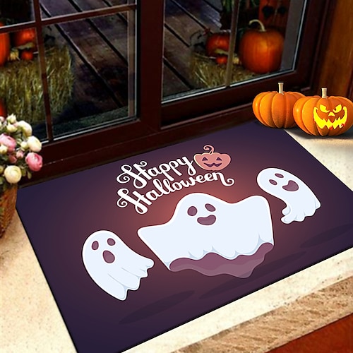 

Tapis de zone d'Halloween, tapis de sol de décoration d'horreur de porte d'Halloween, tapis de cuisine, tapis de porte d'entrée de chambre à coucher, décoration de sol de couloir de maison, tapis de