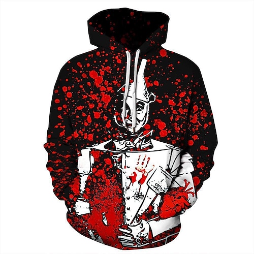 

Víspera de Todos los Santos Cosplay Sudadera Dibujos Manga Anime Bolsillo delantero Gráfico Sudadera Para Hombre Mujer Unisexo Adulto Impresión 3D Poliéster Casual Diario