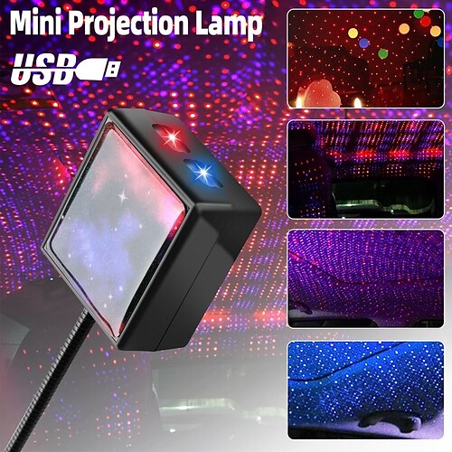 

USB Car Interior Roof Atmosphere Starrry Sky Lamp LED Projector Star Night Ligh