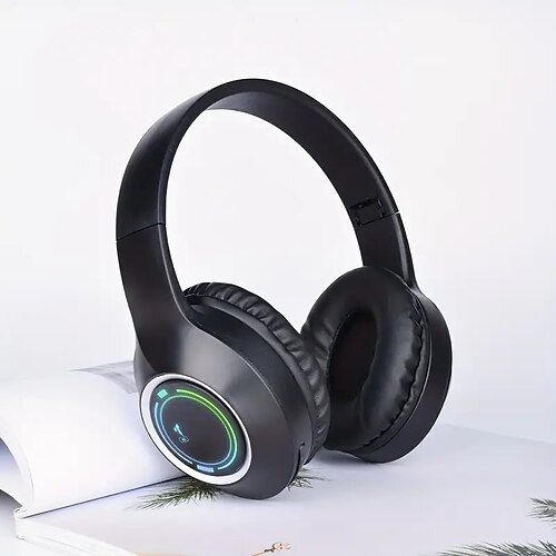 

On-Ear-Bluetooth-Headset, leichtes, faltbares, kabelloses und kabelgebundenes Stereo-Headset mit Mikrofon und Lautstärkeregler, Bluetooth 5.3-Headset für iPad/Reisen/Tablet/PC