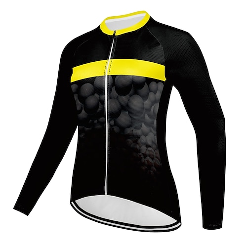 

Mulheres Camisa para Ciclismo Manga Longa Moto Camisa / Roupas Para Esporte com 3 bolsos traseiros Ciclismo de Montanha Ciclismo de Estrada Ciclismo Respirável Secagem Rápida Resistente Raios