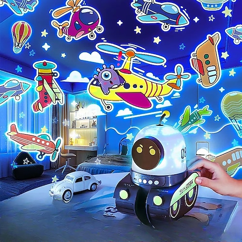 Proyector de cielo estrellado 21 en 1, robot, luz nocturna, lámpara de  proyector de galaxia y estrella, regalo para niños, decoración para  habitación y dormitorio, luz nocturna decorativa 2024 - $20.99