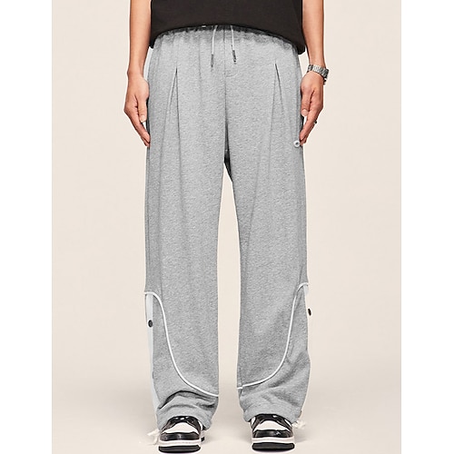 

Herren Jogginghose Trainingshose Hose Hosen Ausgestellte Jogginghose Tasche Kordelzug Elastische Taille Glatt Komfort Atmungsaktiv Outdoor Täglich Ausgehen 100% Baumwolle Modisch Brautkleider schlicht