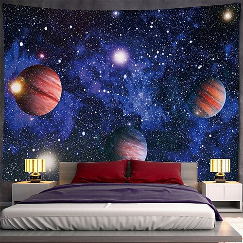 

Tapiz colgante del universo del cielo, arte de la pared, tapiz grande, decoración mural, fotografía, telón de fondo, manta, cortina, decoración del hogar, dormitorio, sala de estar