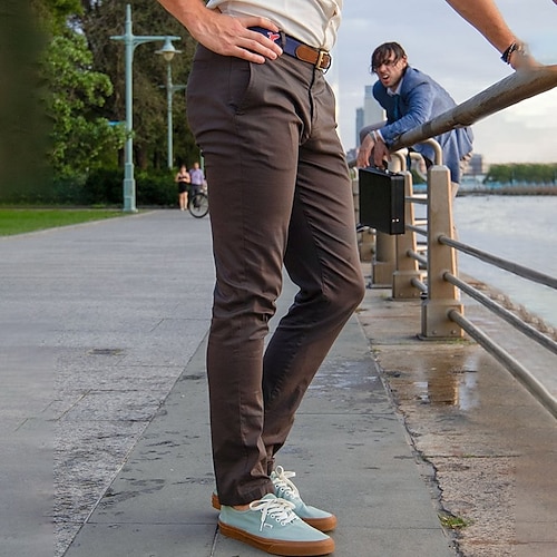 

Homme Pantalon Chino Pantalon chino Poche Plein Confort Respirable Extérieur du quotidien Sortie Mode Décontractées Noir Vert Véronèse