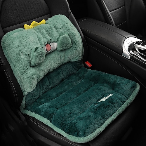 Car Seat Cushion Winter Plush Seat Cushion Universal Car Cushion Winter Car  Pig Cartoon Increase Height And Warmth, Home Stool Warm Cushion - Temu