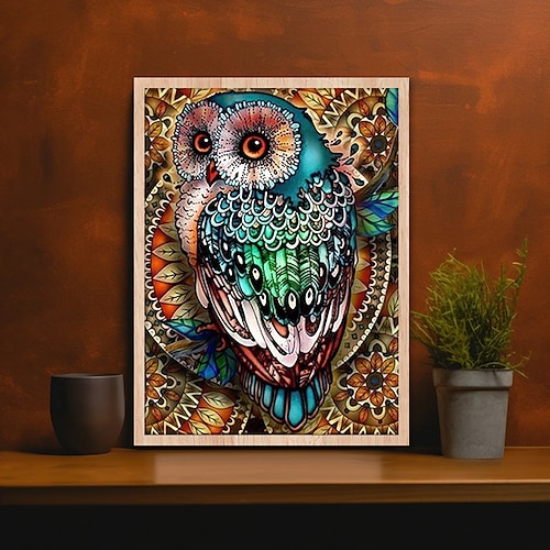 

1pc Owl DIY Diamond Painting Diamond Painting Handcraft Home Gift Without Frame