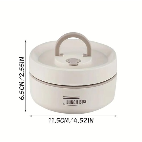 Insulated Lunch Box, Bento Box, Portable Insulated Lunch Container,  Stackable Leakproof Stainless Steel Food Container, For Teenagers  School,Canteen, Back School 2024 - $22.99