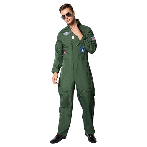 

Uniformes Piloto Niños Adulto Hombre Chico Traje de cosplay Para Víspera de Todos los Santos Mascarada Leotardo / Pijama Mono