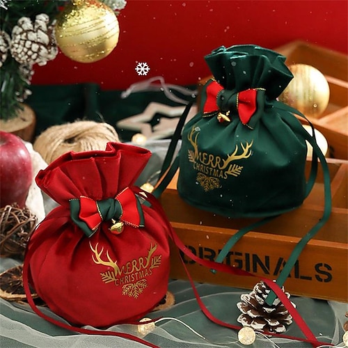 

Kreative Weihnachtsgeschenktüte Weihnachtsapfeltasche Heiligabend Pralinenschachtel Fleecetasche 1215 cm