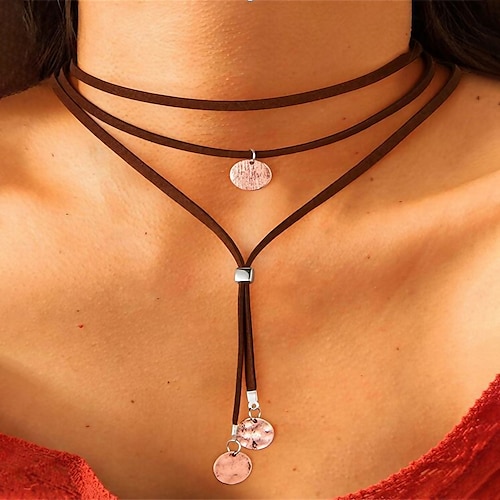 

Femme Colliers Mode Extérieur Géométrie Collier