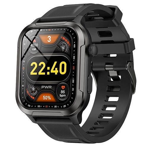 

imosi y1 montre intelligente 2,01 pouces smartwatch fitness montre de course podomètre bluetooth rappel d'appel tracker d'activité compatible avec android ios femmes hommes longue veille appels mains