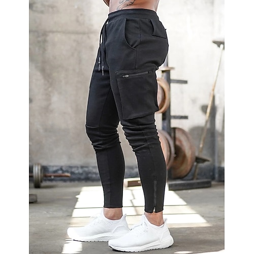 

Herren Jogginghose Trainingshose Jogginghose Jogger Hose Hosen Tasche Kordelzug Elastische Taille Glatt Komfort Atmungsaktiv Outdoor Täglich Ausgehen Modisch Brautkleider schlicht Schwarz Weiß