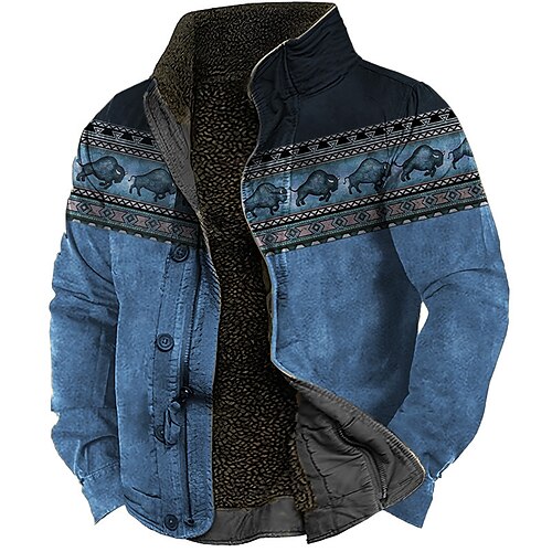 Amazon.com: Mens Casual Tribal Aztec Print Shacket Button Down Long Sleeve  Varsity Jackets Lapel Collar Graphic Flannel Shirts, Beige : Clothing,  Shoes & Jewelry